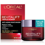 L'Oreal Paris Revitalift TriCWe Power Anti-Aging Face Moisturizer, Pro Retinol, Hyaluronic Acid & Vitamin C, Reduce Wrinkles 2.55 Oz