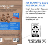 Buddy Biscuits Trainers 10 Oz. Pouch of Training Bites Soft & Chewy Dog Treats Made with Bacon Flavor