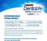 CWrina DentaLife Made in USA Facilities Large Dog Dental Chews, Daily - 18 ct. Pouch