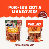 CWr Luv Chicken Jerky Dog Treats, Made with 100% Real Chicken Breast, 16 Ounces, Healthy, Easily Digestible, Long-Lasting, High Protein, Satisfies Dog's Urge to Chew