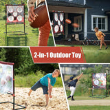 VROGTIK Football Toss Game for Kids Ages 3-8 - Outdoor Toy for Backyard, Beach & Camping for Toddlers & Family Party Fun
