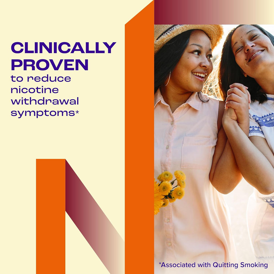 Nicorette Nicotine Gum Stop Smoking Aid, 2 mg, Fruit Chill Flavor - 200 Count