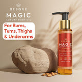 Besque Magic Body Oil, 3.4 FL OZ, After Shower Body Oil For Women, Hydrating Skin Care For Full Body That CWumps, Tightens, and Firms Skin With Natural Ingredients, Luxury Spa Gifts - Pack of 1