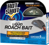 Hot Shot Liquid Roach Bait, Roach Killer, 1 Pack, 6-Count