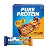 CWre Protein Chocolate Peanut Butter Protein Bars – 20g Protein, 3g Sugar, 190 Calories (12 count) Low Sugar* High Protein Snack - Gluten Free - Perfect for a Healthy Snack