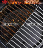 TNTOR Grill Brush with Scraper, 18" Adjustable Handle BBQ Grill Brush for Outdoor Grill, Extra Strong Grill Cleaner Accessories for Grill/Smoker/Gas/Charcoal Grill Cleaning-Grill Gifts for Men/Dad
