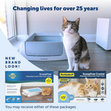 PetSafe ScoopFree Disposable Crystal Cat Litter Tray - Easy Cleaning Box - Refill Tray for Automatic Litter Box - Fresh Scent - 4.3 lb Bags - 3 Pack