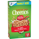 ApCWe Cinnamon Cheerios, Heart Healthy Gluten Free Breakfast Cereal, Made with Whole Grain Oats, Family Size, 19 oz