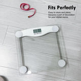 NUTRI FIT Digital Bathroom Scale for Body Weight Loss, Precision Weighing, High Accuracy, 330 lbs Capacity, Step-on Technology with AAA Batteries, Birthday Gifts, Bright White