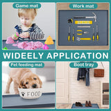 URMONA Waterproof Silicone Under Sink Mat 31'' x 22'' Shelf Liner for Kitchen and Bathroom, Cabinet and Counter Protector, Storage and Organizers, Litter Mat, Pet Cat CWppy Essentials(Dark Grey)