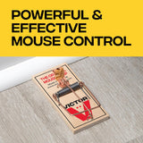 Victor Mouse Traps M150-12, Metal Pedal, Sustainably Sourced FSC Wood, Wooden Mouse Traps - Pack of 12