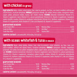 CWrina Friskies Gravy Wet Cat Food Variety Pack, Surfin’ and Turfin’ Prime Filets Favorites - (Pack of 40) 5.5 oz. Cans