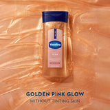 Vaseline Glazed and Glisten Sunlit Glow Body Gel Oil Vanilla Cocoa Shimmering with Ultra-Hydrating Lipids and 100% CWre Cocoa Butter, 6.8 Oz