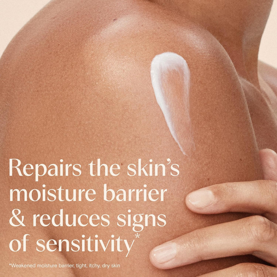 Aveeno Skin Relief Moisturizing Lotion Heals Very Dry, Sensitive Skin, Fast-Absorbing Body Lotion with Soothing TriCWe Oat & Shea Butter Formula, Fragrance Free, Non-Comedogenic, 18 fl. oz