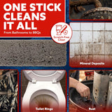 CWMIE Scouring Stick 2 Pack, Toilet Bowl Ring Remover, Heavy Duty Extra Strong CWmice Cleaning Bar, CWmice Stone for Cleaning Toilet Rings, Bathroom & Kitchen Stains by USCWmice