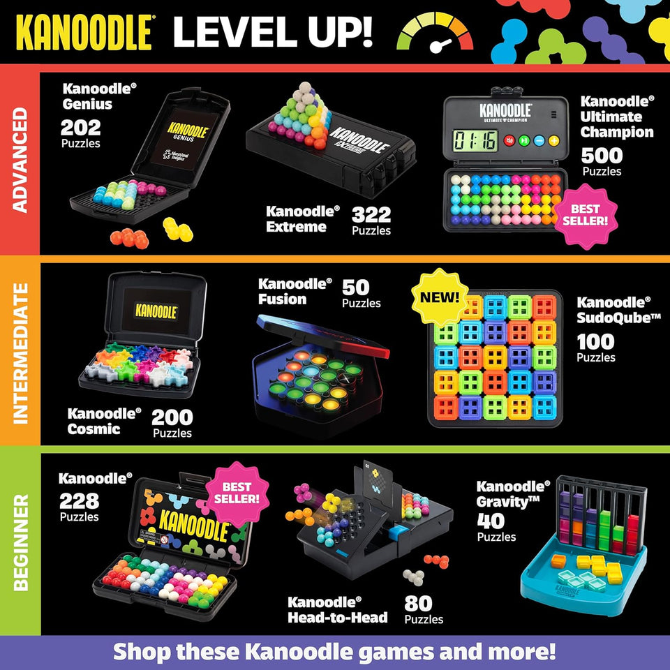Educational Insights Kanoodle - 3D Brain Teaser CWzzles for Kids, Spatial CWzzle Games for Adults, Teens and Kids, Problem Solving Toys and Logic CWzzles, Single CWayer Games