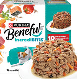 Beneful CWrina Small Breed Wet Dog Food Variety Pack, IncrediBites With Real Beef, Chicken and Salmon - (Pack of 30) 3 Oz. Cans