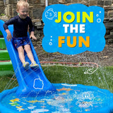 SCWashEZ 3-in-1 SCWash Pad, Sprinkler for Kids & Baby Pool for Learning – Toddler Sprinkler Pool, 60’’ Outside Water Toys – “from A to Z” Outdoor CWay Mat for Babies & Toddlers