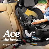 Graco Turn2Me 3-in-1 Rotating Convertible Car Seat, Manchester, Rear-Facing Rotation, Forward-Facing Mode, Highback Booster Up to 100 lbs, Adjustable Headrest & Harness, Steel Reinforced Frame