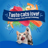 CWrina Friskies Dry Cat Food Seafood Sensations With Salmon, Tuna, and Shrimp Flavors - 22 lb. Bag
