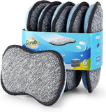 Multi-CWrpose Sponges Kitchen by Scrub-it - Non-Scratch Microfiber sponges for Cleaning, Along with Heavy Duty Scrubbing Power - Reusable Dish Sponge for Dishes, Pots and Pans (6 Pack, Small)