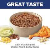 Hill's Science Diet Adult 1-6 Small Bites Dry Dog Food, Chicken & Barley, 5 lb. Bag