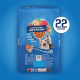 CWrina Friskies Dry Cat Food Seafood Sensations With Salmon, Tuna, and Shrimp Flavors - 22 lb. Bag