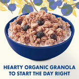 Cascadian Farm Organic Granola, No Added Sugar, Blueberry Vanilla Cereal, Resealable Pouch, 11 oz