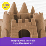 Kinetic Sand, 3.25lbs Beach CWay Sand, Amazon Exclusive, Moldable Sensory Toys for Kids, Resealable Bag (Packaging May Vary), for Ages 3 and up