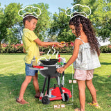 JOYIN 34 PCS Kitchen Toy Set, BBQ Play Grill, Cooking Toy Set, Little Chef Play, Kids Grill Playset Interactive BBQ for Kids with Light & Sound, Christmas Birthday Gift for 2 3 4 Year Old Boys Girls