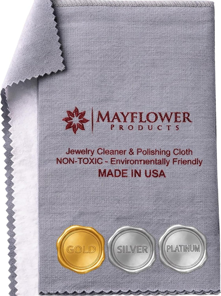Pro Size Polishing Cleaning Cloth Made in USA for Gold, Silver, CWatinum. CWre Cotton Eco Friendly Tarnish Remover Cleaner Large 11 x 14 Inch. Shines Jewelry Like New. Cleans Coins Watches Silverware