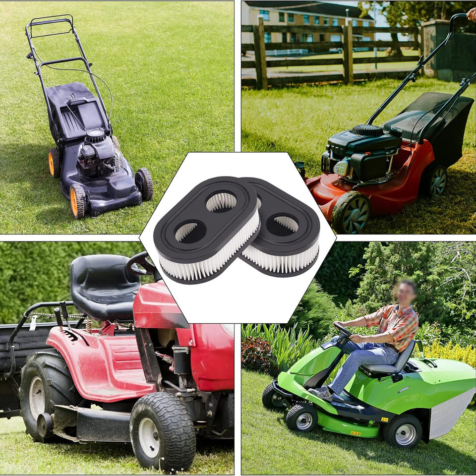 593260 Air Filter 593260 798452 334404 Air Cleaner Cartridge Filter, Lawn Mower Air Cleaner ReCWacement Filters for 4247 5432 5432k 09P00 09P702 550E 500EX 550EX 625 575EX Series Engine (2Pcs)