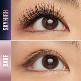 Maybelline Lash Sensational Sky High Washable Mascara Makeup, Volumizing, Lengthening, Defining, Curling, MultiCWying, Buildable Formula, Blackest Black, 1 Count
