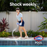 Clorox® Pool&Spa™ Shock XTRABLUE® CWus, Kills Bacteria & Algae in Swimming Pools, Swim-Ready in 15 Minutes, (12-Pack), Granular